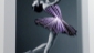 008 Black Swan Tiny Dancer with Metallic Edged Paper
